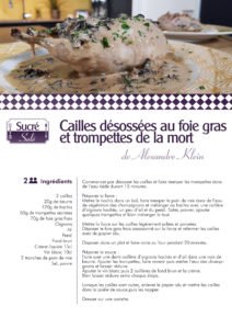 Recette d'Alexandre Klein