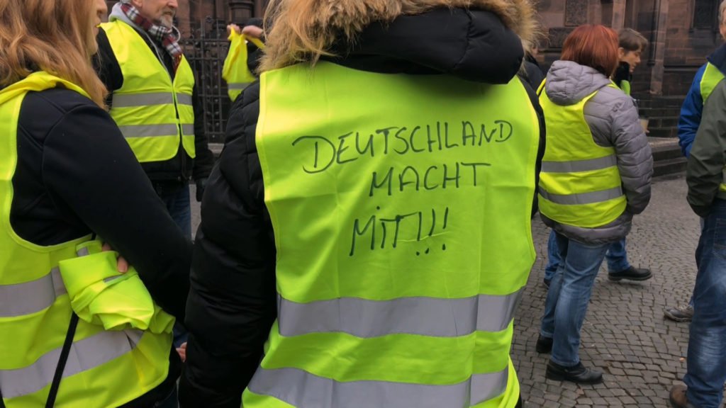 Des gilets jaunes à Sarrebruck