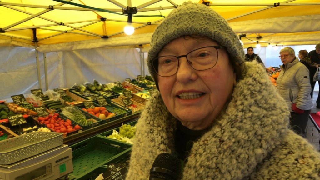 Le marché de Sarreguemines, dehors par tous les temps