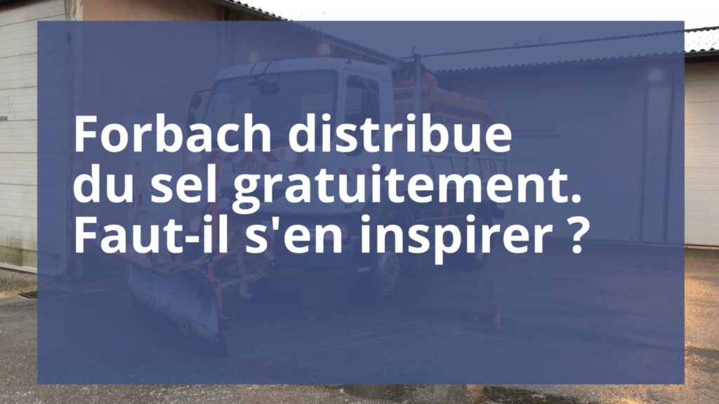 Forbach distribue du sel gratuitement à ses habitants