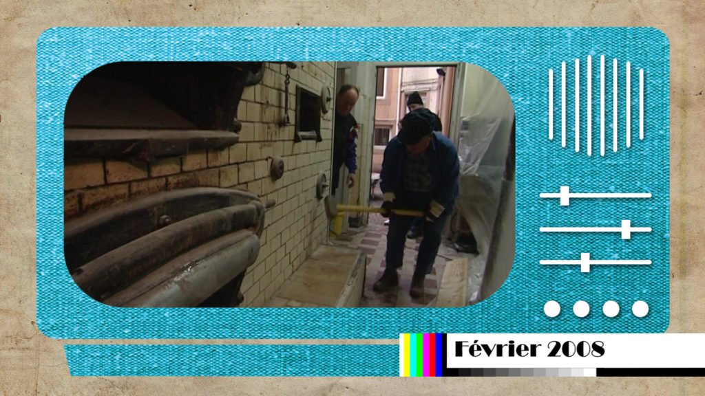 En février 2008, la boulangerie Bucci a dit adieu à un four centenaire