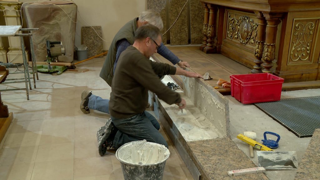 Un coup de neuf à l’intérieur de l’église de Neufgrange !