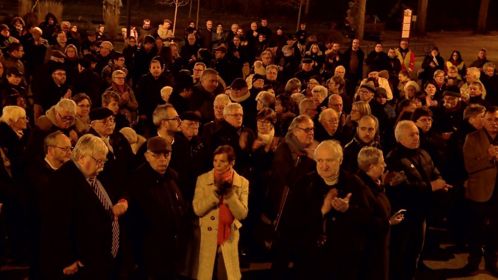 250 personnes rassemblées à Sarreguemines pour dire "Non à l'antisémitisme" !