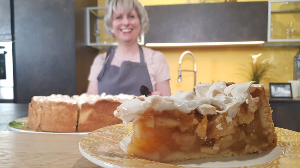 Gâteau aux pommes et meringue