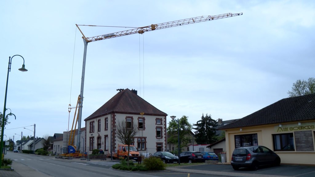 La mairie de Loupershouse en travaux