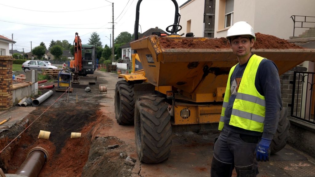 Travaux d’assainissement à Sarralbe