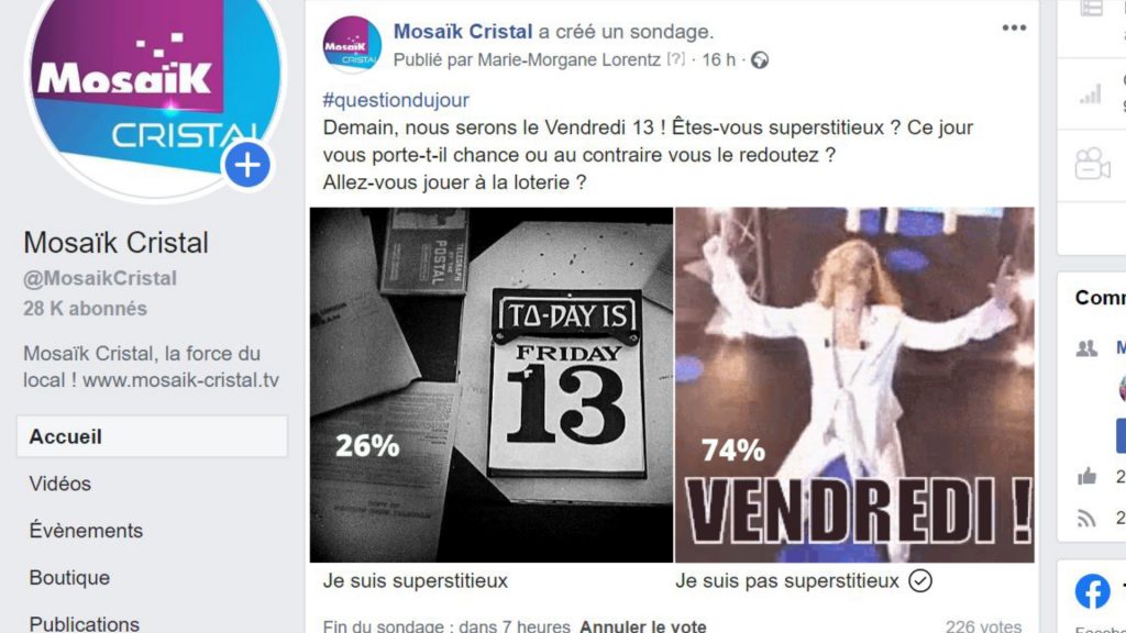 Les internautes et le Vendredi 13