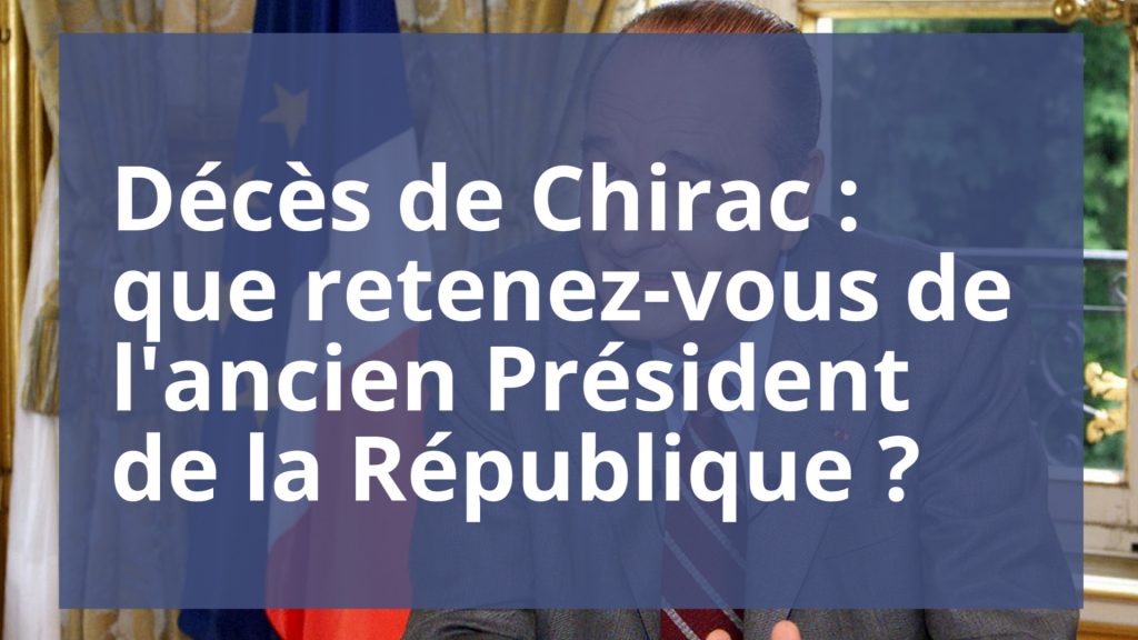 Décès de Chirac : les internautes réagissent