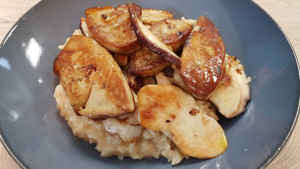 Risotto aux cèpes et au foie gras