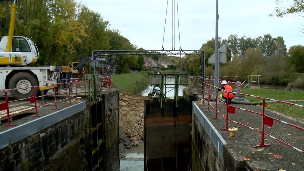 Ecluse 29 : travaux en cours à Welferding