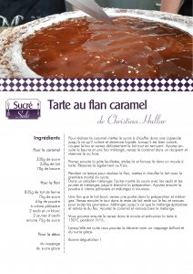 Christina Hullar prépare une tarte au flan caramel