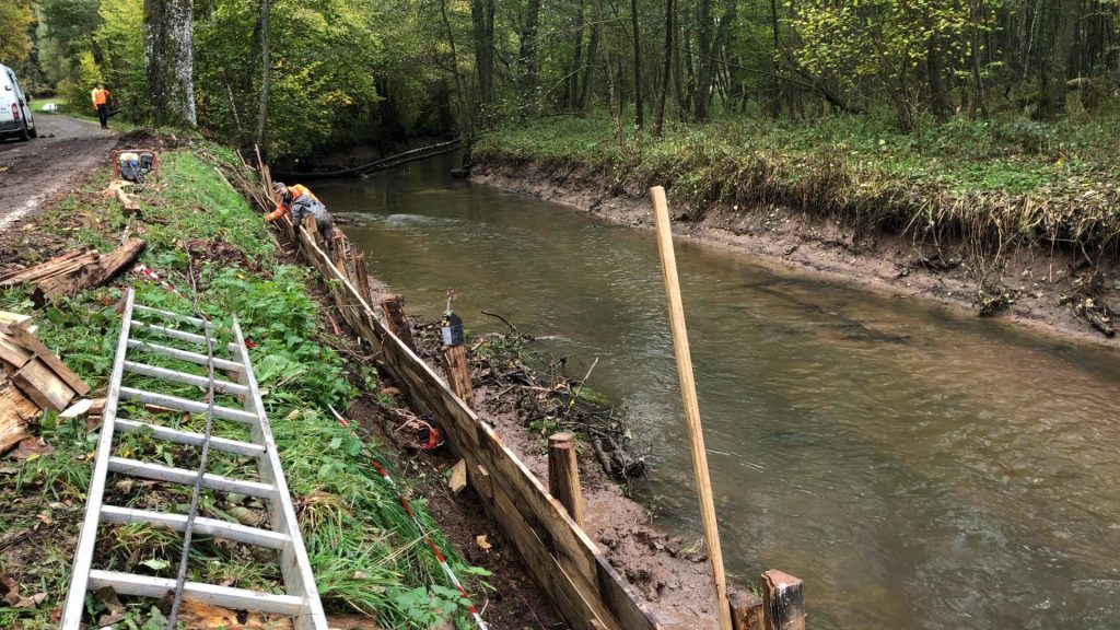 Travaux de consolidation des berges