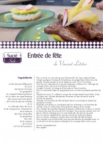 La recette de Vincent Letzter