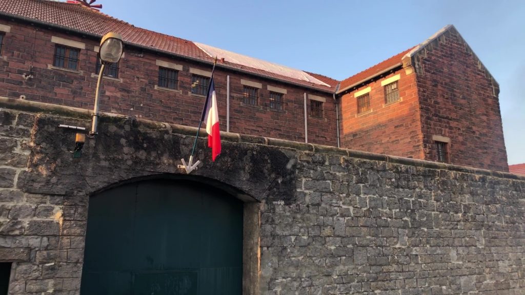 Mobilisation devant la maison d'arrêt de Sarreguemines