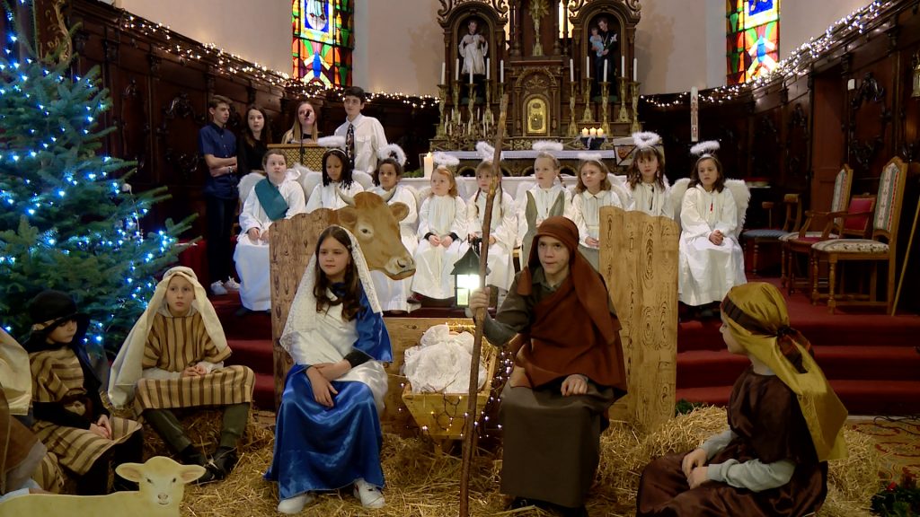 Les enfants ont présenté un spectacle de Noël