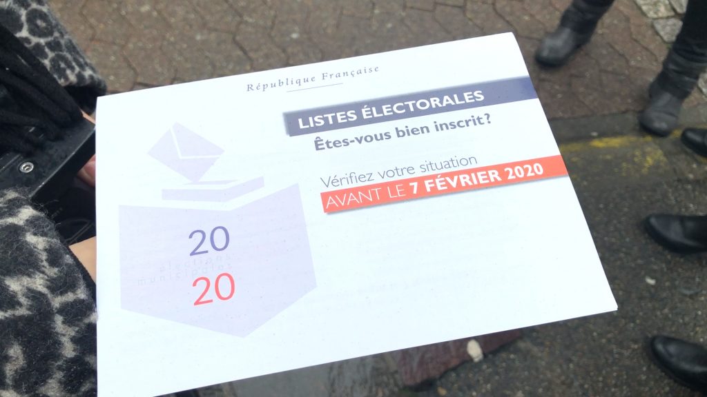 Inscription aux élections municipales