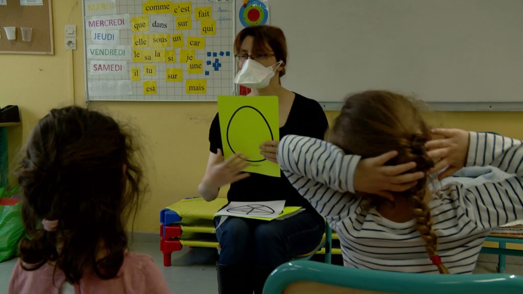 Maud Fontenoy accueille les enfants