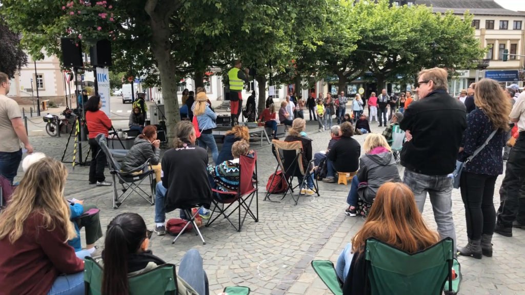 Manifestations en Sarre contre les mesures sanitaires