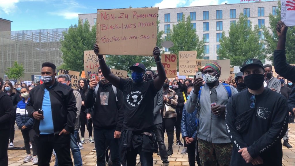 Manifestation à Sarrebruck contre le racisme