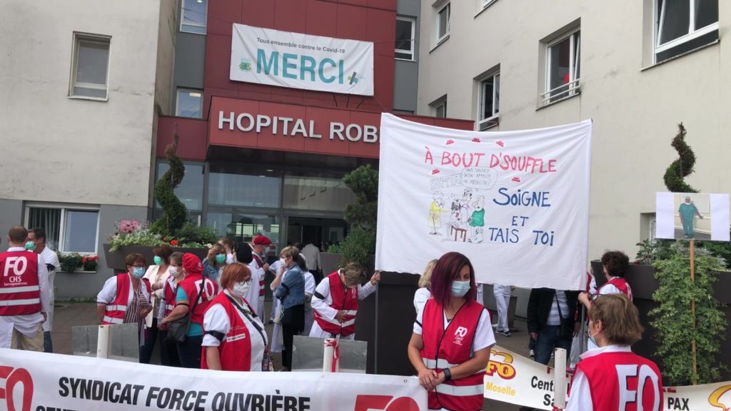 Le personnel soignant mobilisé