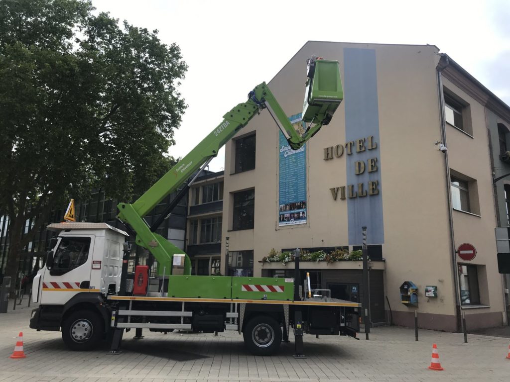 Sarreguemines a un nouveau camion-nacelle dernier cri !