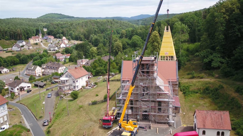 L’église de Mouterhouse a un nouveau clocher !