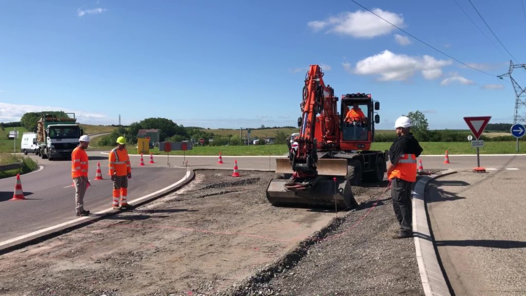 RN61 : les travaux se poursuivent de nuit