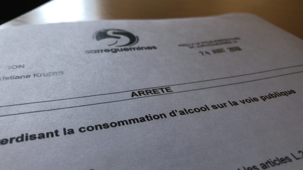 Pas d’alcool sur la voie publique !