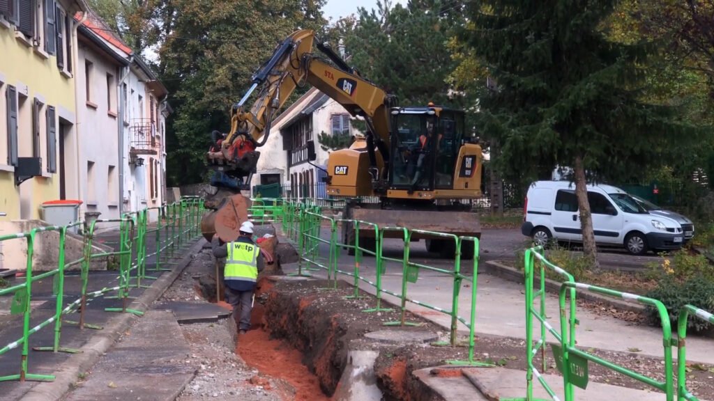 Mise en souterrain des réseaux secs à Neunkirch