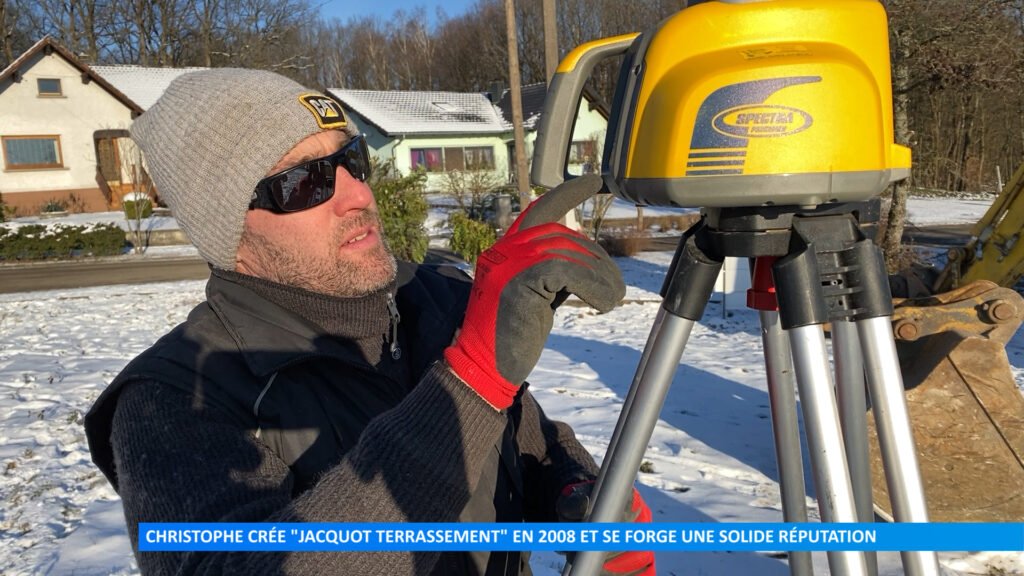 Christophe crée "Jacquot terrassement" en 2008 et se forge une solide réputation