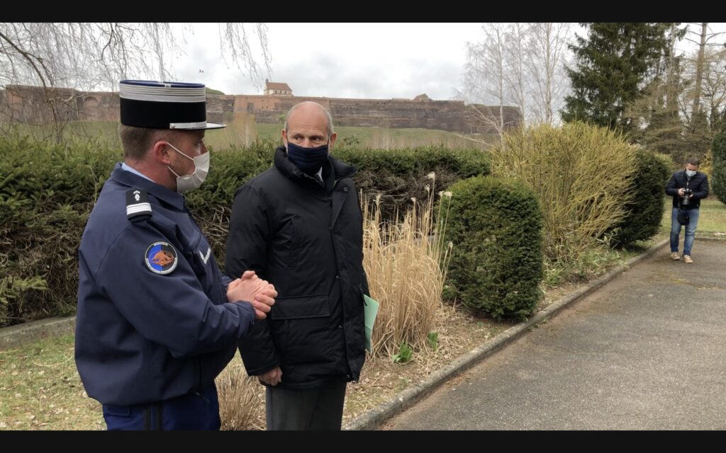 Le préfet de la Moselle Laurent Touvet a visité la gendarmerie de Bitche