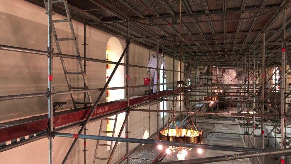 Les travaux de rénovation s’achèvent bientôt pour l’église Saint Pierre de Rimling