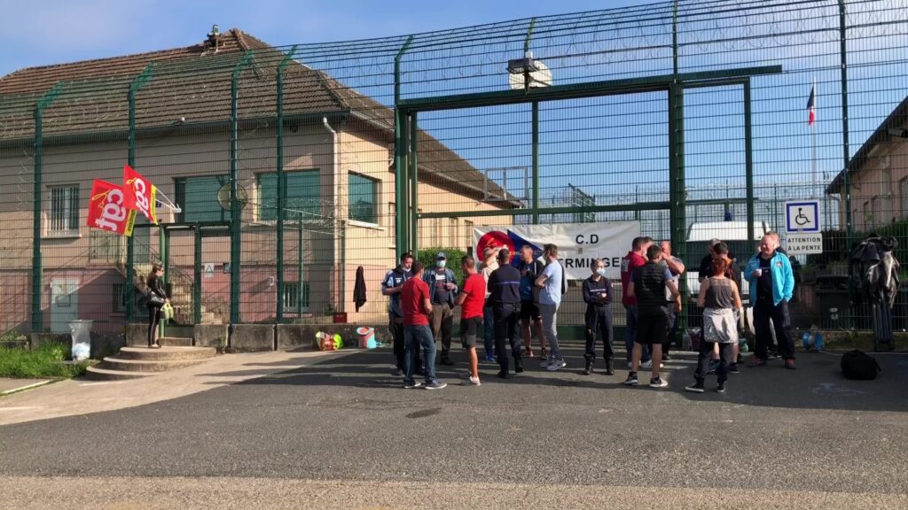 Mobilisation des agents pénitentiaires à Oermingen