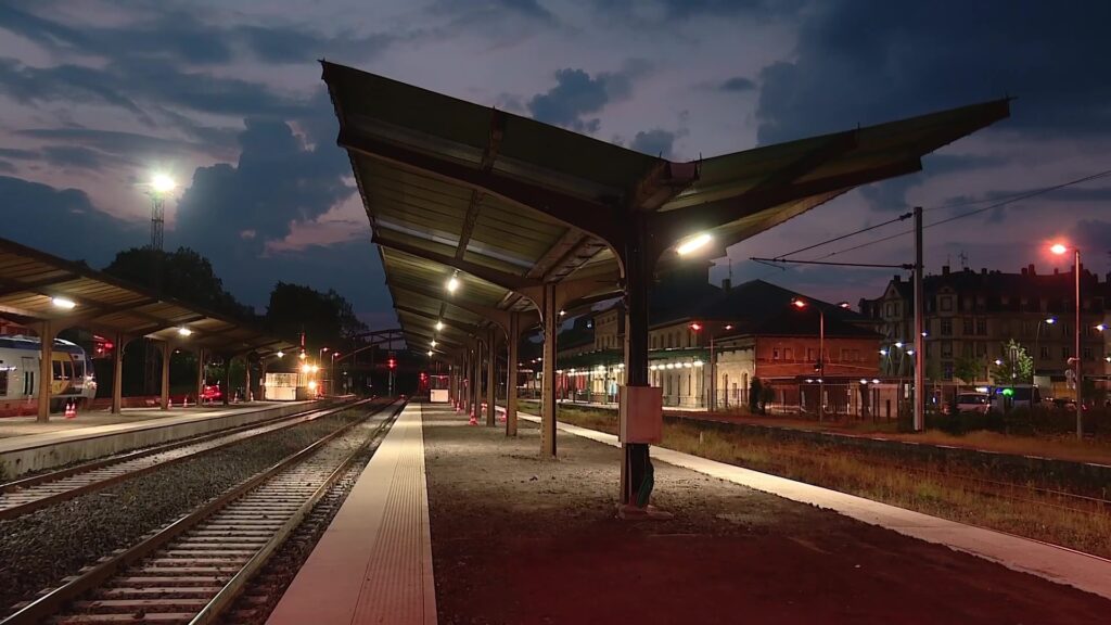 La gare de Sarreguemines en travaux