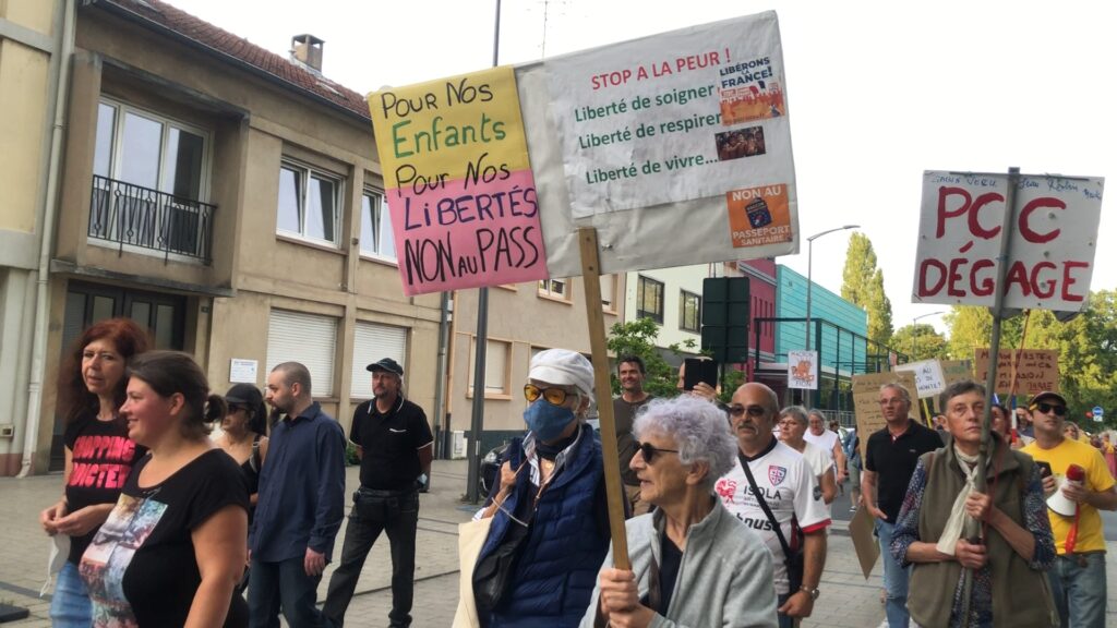 Nouvelle manifestation anti pass sanitaire à Sarreguemines