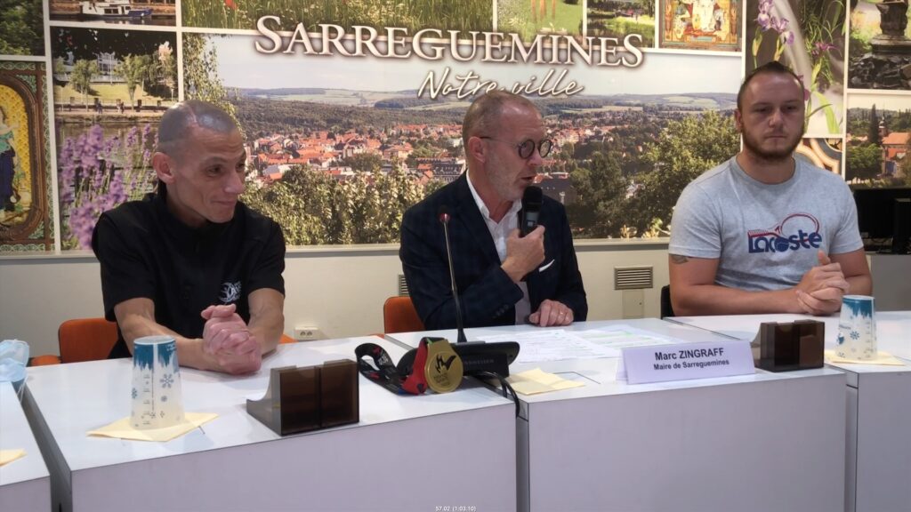 Michel Munsch et Nicolas Peifer honorés par le maire de Sarreguemines