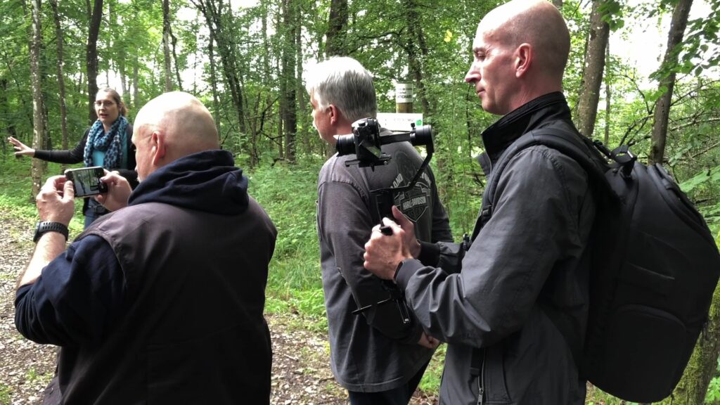 Des figurants au Simserhof pour tourner une vidéo touristique