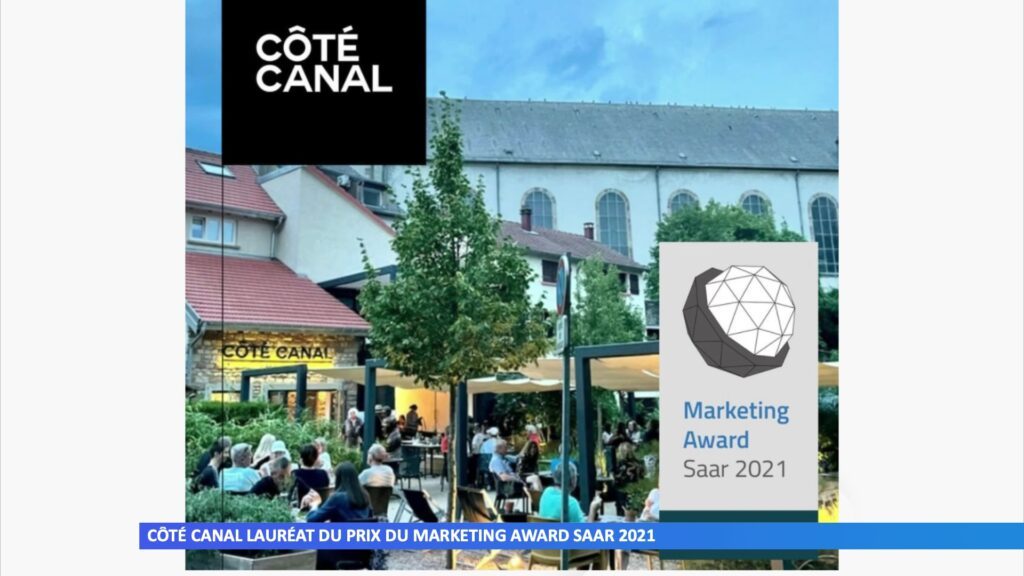 Côté Canal lauréat du prix du Marketing Award Saar 2021
