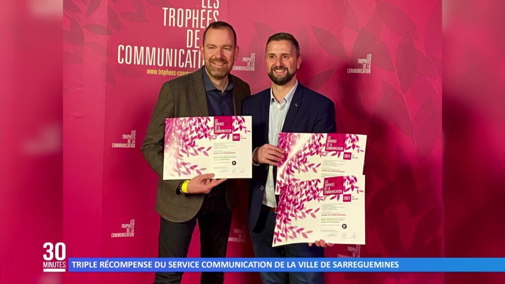 Triple récompense du service communication de la ville de Sarreguemines