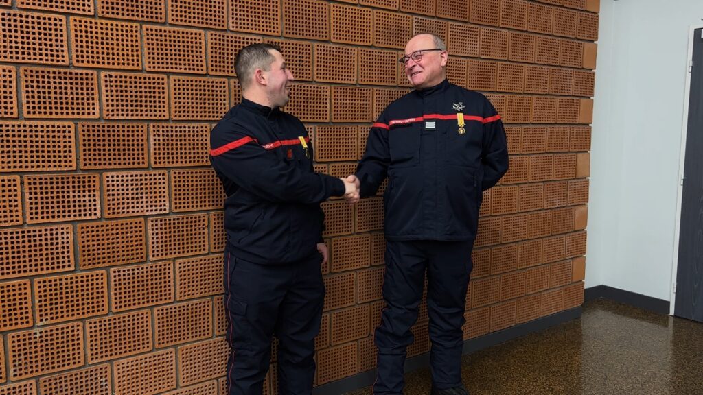 Bining : passation de commandement chez les pompiers