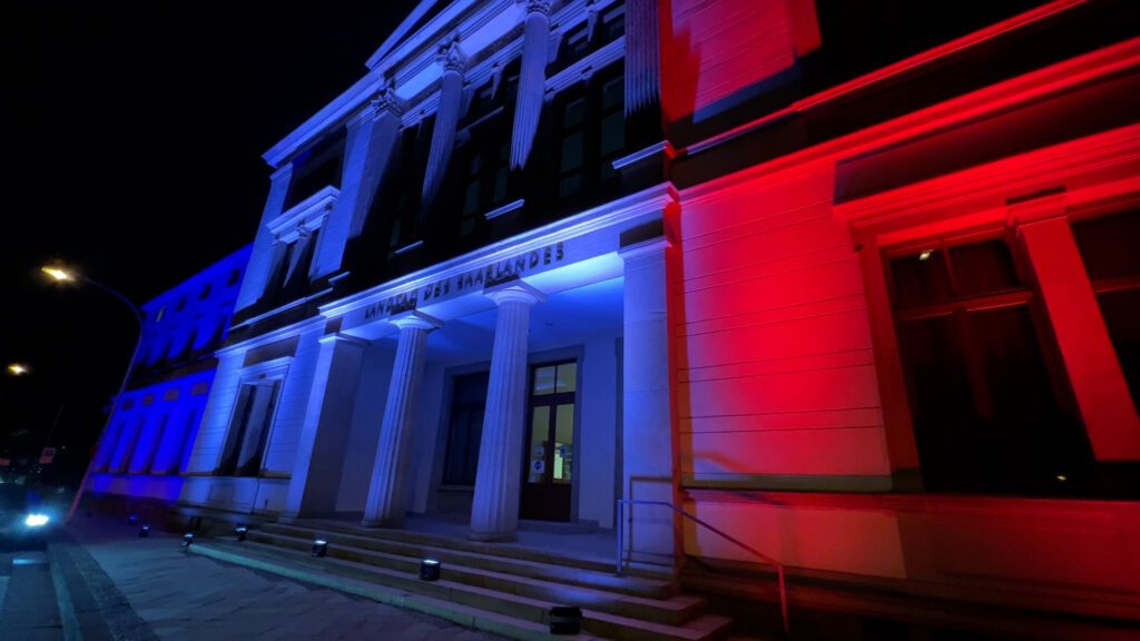 Amitié franco-allemande : Sarrebruck revêt les couleurs bleu-blanc-rouge