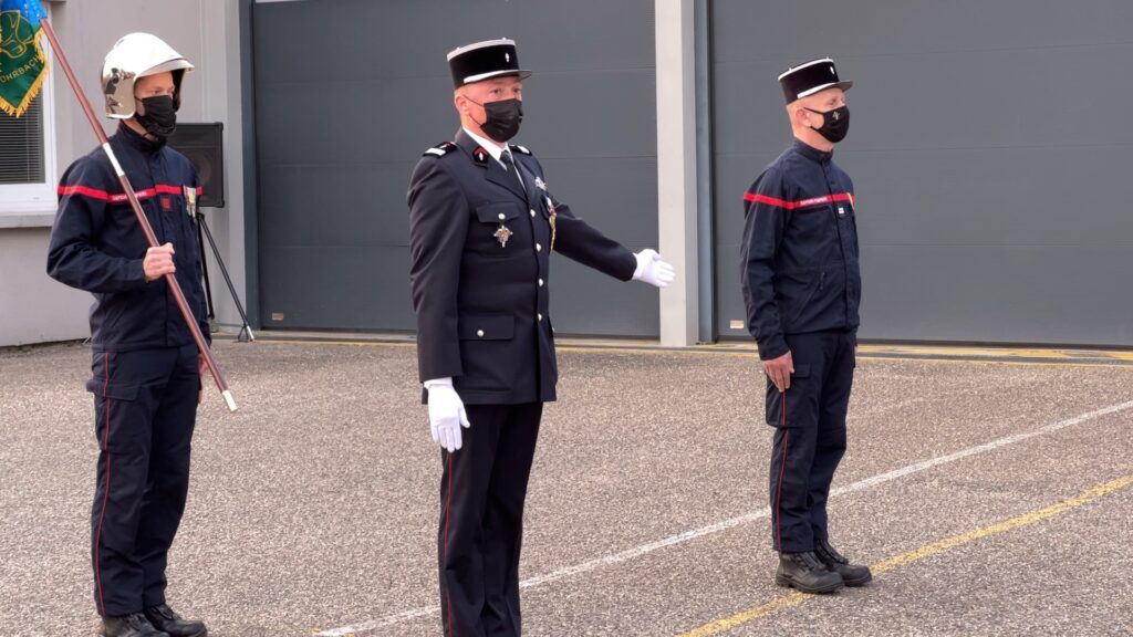 Le lieutenant Gerné, nouveau chef des pompiers de Rohrbach