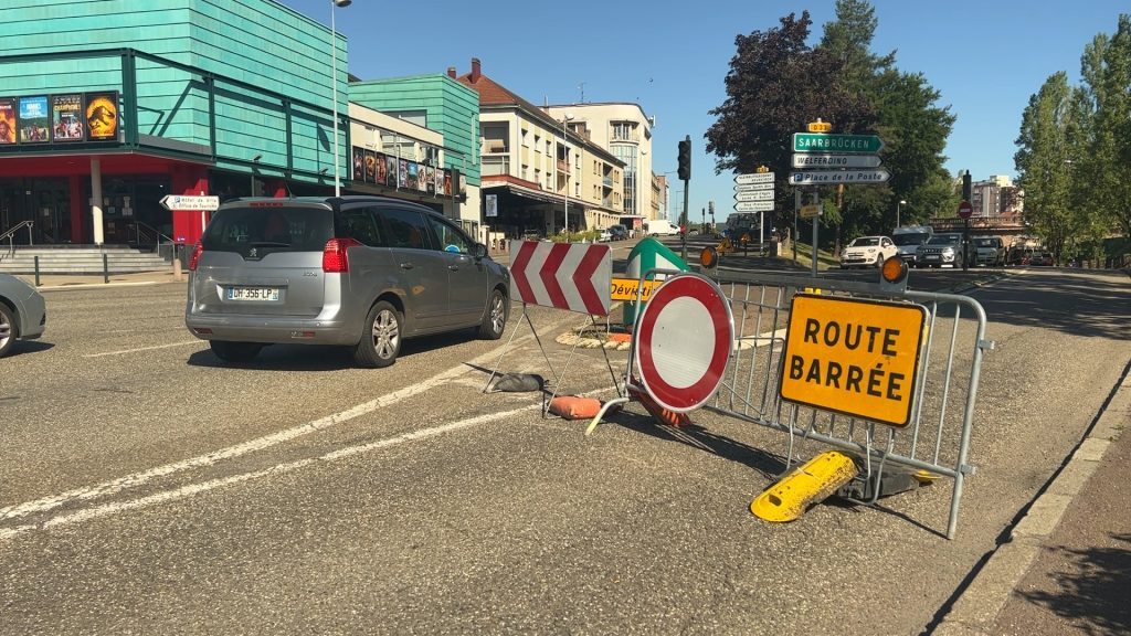 Travaux du pont des alliés : ça bouchonne à Sarreguemines !