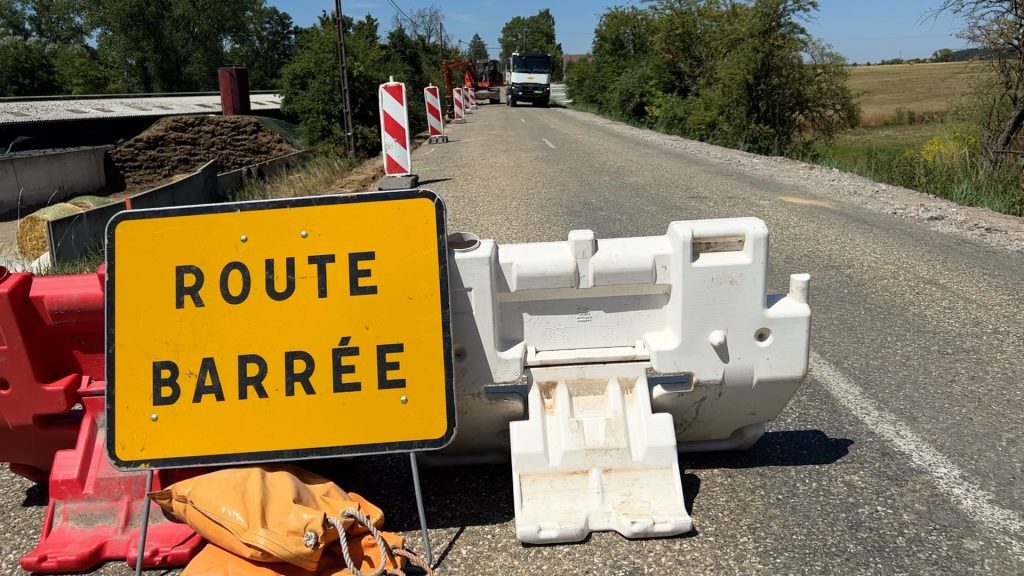 La RD84 coupée pour travaux jusqu'à la rentrée