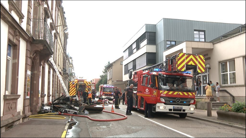 Feu d’habitation à Sarreguemines : un appartement sinistré