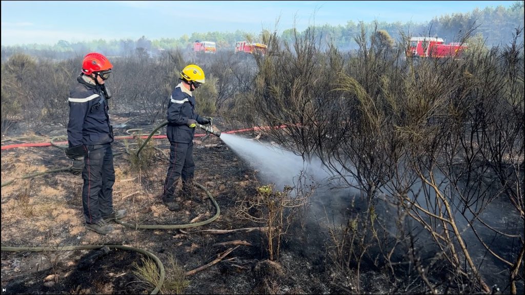 Impressionnant incendie au camp militaire de Bitche, mais les dégâts sont limités