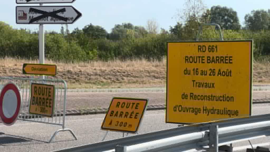 Travaux sur la RD661 : route barrée et déviation
