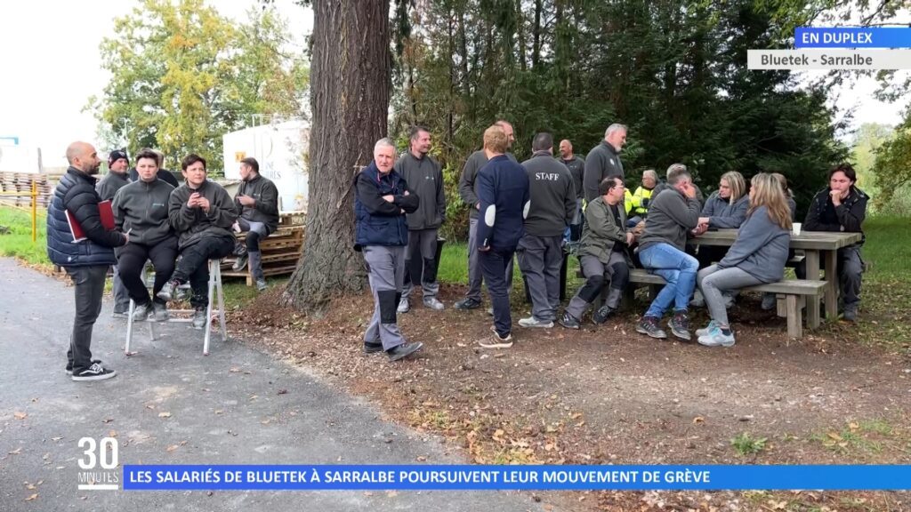 Les salariés de Bluetek à Sarralbe en grève