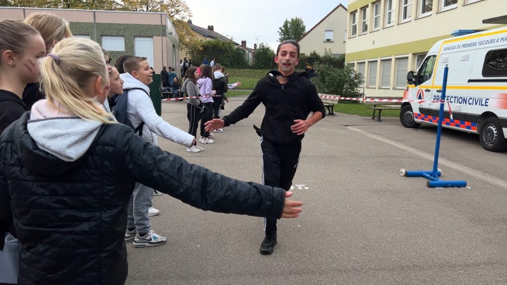 Une course solidaire par les collégiens du Himmelsberg