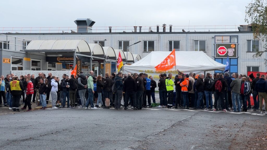 L’usine Continental à l’arrêt en raison d’un mouvement de grève